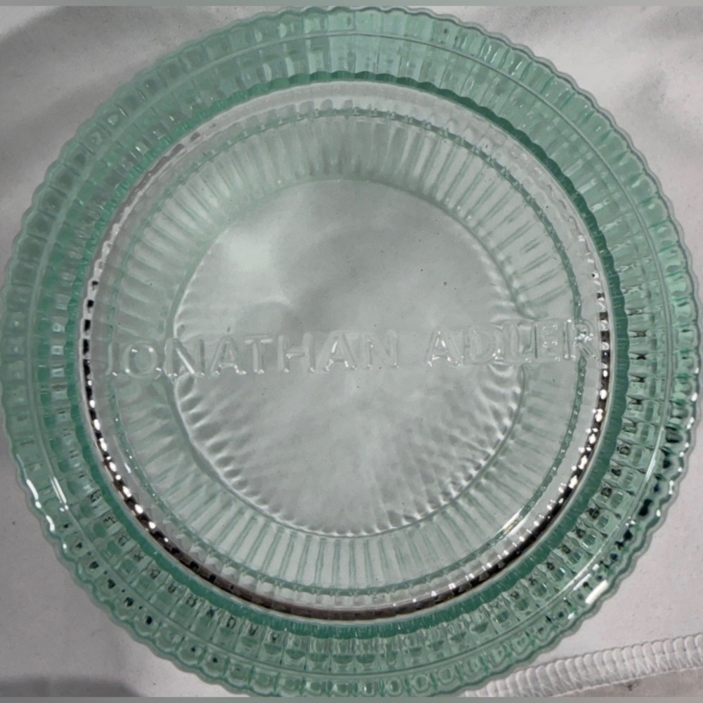 Jonathan Adler Biba Glass Ribbed Tumblers - Set of 2 - 13oz each - Aquamarine - Picture 2 of 3